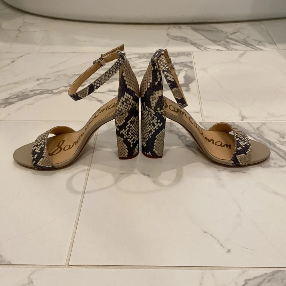 Sam Edelman python block heels - Picture 5 of 9